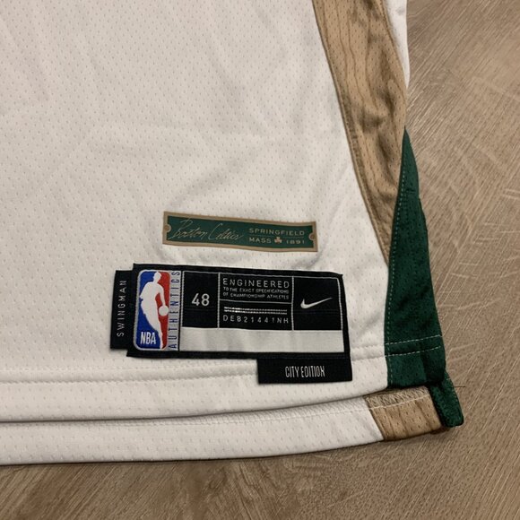 Nike NBA 2023-24 City Edition Boston Celtics Jayson Tatum #0 Jersey Men's Large - Picture 3 of 7